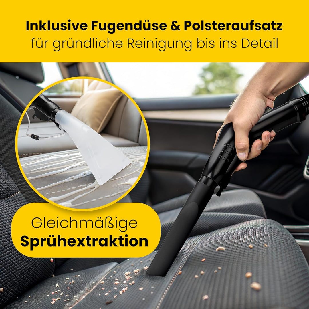 Clatronic BSS 1309 Nass-Trocken Sauger inkl. Shampoo-Funktion,Reinigungsgerät zur Reinigung von Sofa