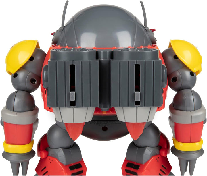 Riesen Dr. Eggmann Roboter 22cm Battle Set mit exklusiver 6cm Sonic Figur (Eggman mit Funktion) Rot,