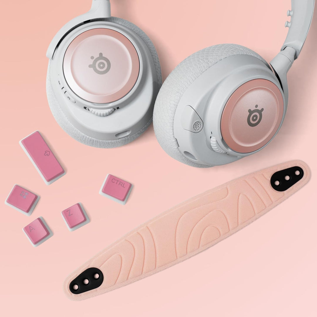Steelseries Arctis Nova Booster Pack Rose Quartz -Gaming Headset Zubehör -Zweifarbiger Nylon-Kopfban