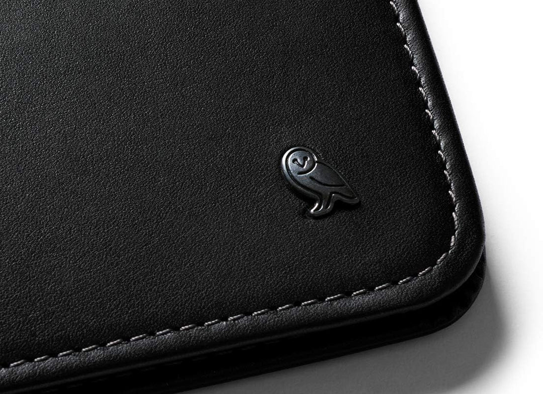 Bellroy Hide & Seek – dünne, klassische Lederbörse, optionaler RFID-Schutz (max. 12 Karten plus Sche