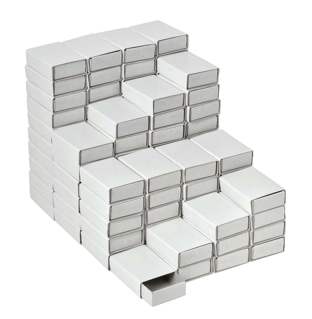 VBS XXL 100er-Pack Streichholzschachteln blanko weiss 5x3,5x1,5cm DIY Geschenkschachtel Schachtel Bo
