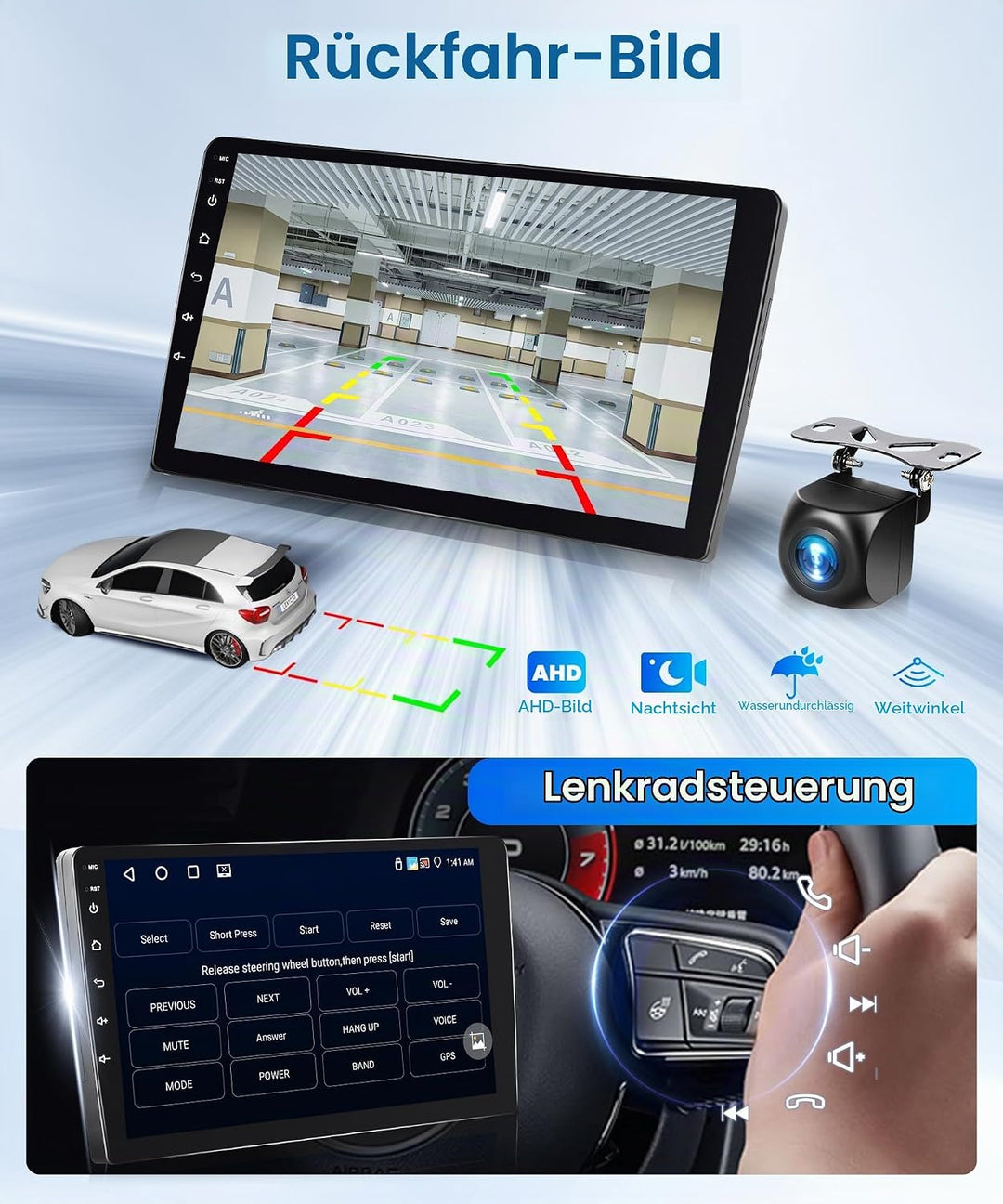 Rimoody 4+64G Wireless Carplay Android Autoradio für VW Golf 7 Golf VII 2013-2017 10 Zoll HD Autorad