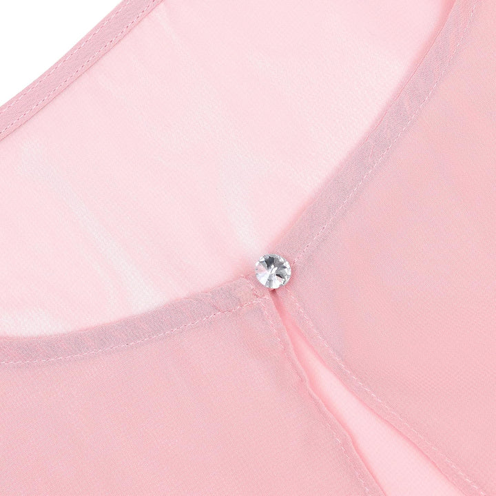 Bolerose weich Hochzeit Umhängetuch Abend Durchsichtiges Chiffon Überwurf Umhang Schultertuch Zartro