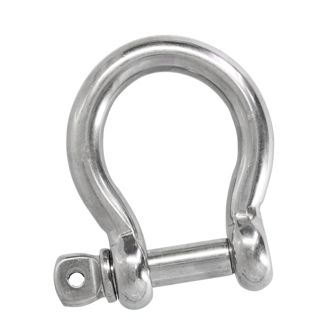 HEAVYTOOL Schäkel geschweift Edelstahl V4A AISI 316 | 4mm bis 16mm (Grösse und Menge wählbar) Edelst