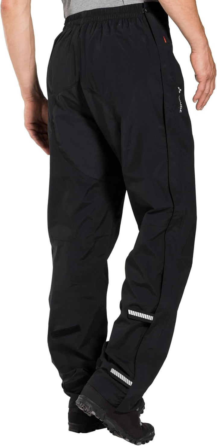 VAUDE Men's Yaras Rain Zip Pants III S Schwarz, S Schwarz