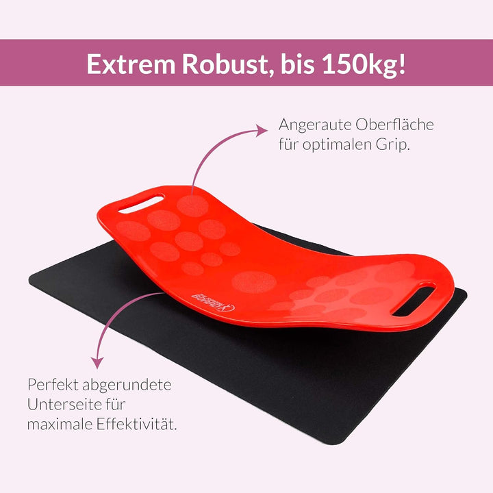 Shaping Board inkl. 28 Tage Challenge, Schritt für Schritt zum Wohlfühl-Körper - Balance Board mit s