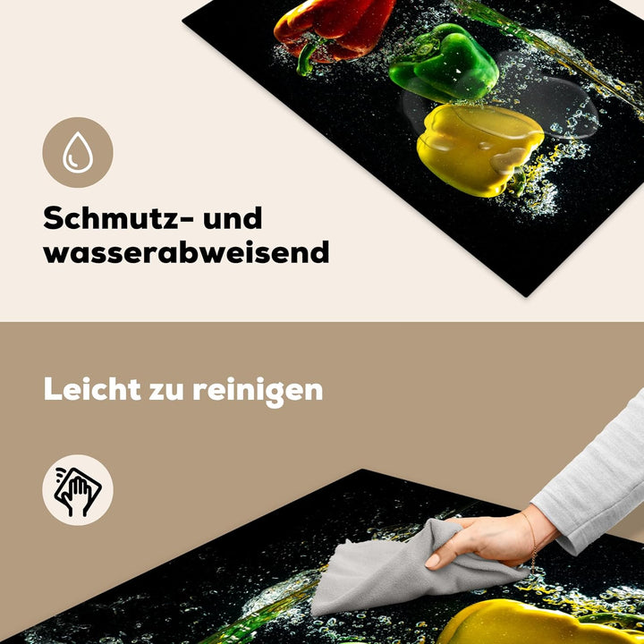 Herdabdeckplatte Einteilig Induktionsmatte Küche Abdeckung Ceranfeld Herd Abdeckplatte Deko Vinyl Ma
