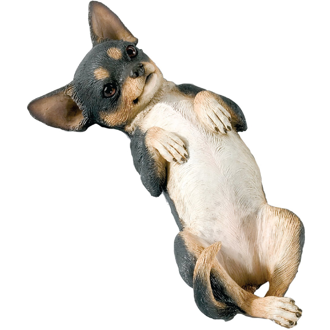 Sandicast Skulptur, Harz, Tri, S Size S Size Tri Chihuahua - Liegend, S Size Tri Chihuahua - Liegend