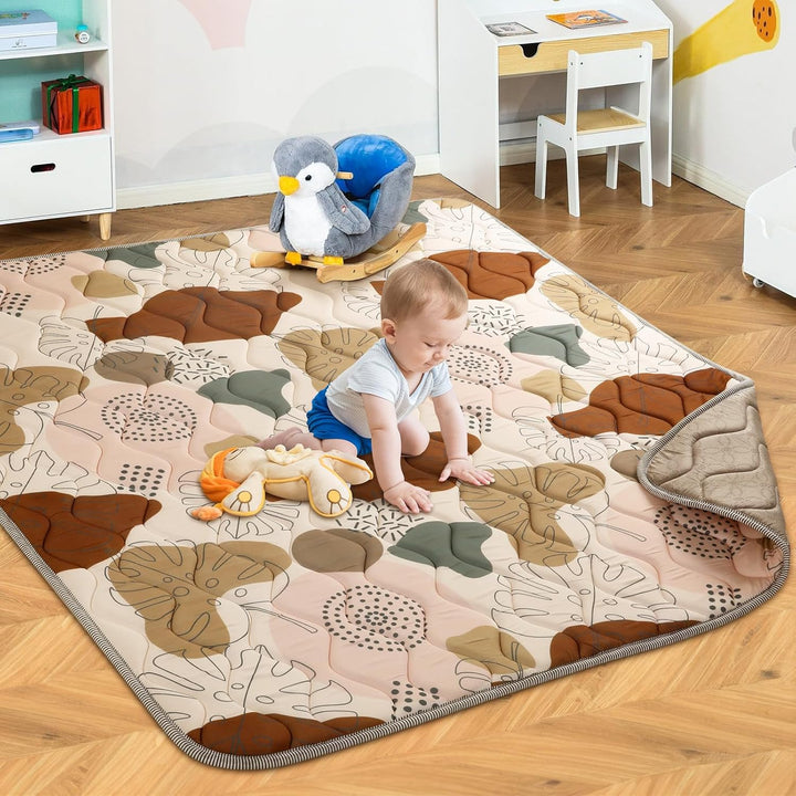 Baby Spielmatte 180x150cm Krabbelmatte, Dicke Weiche Polsterschaum Krabbeldecke für Babys und Kleink