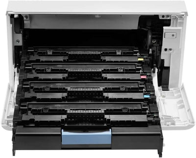 HP Color LaserJet Pro M454dw Farblaserdrucker (Laserdrucker, WLAN, LAN, Duplex, Airprint) weiss Druc