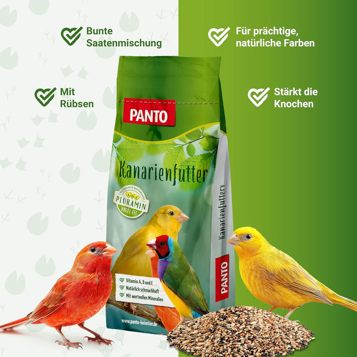 PANTO® Ziervogelfutter, Kanarienfutter 25 kg, 1er Pack (1 x 25 kg) 25 kg (1er Pack), 25 kg (1er Pack