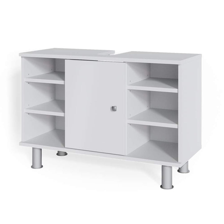 Vicco Waschbeckenunterschrank Fynn, Weiss, 80 x 54 cm, Weiss