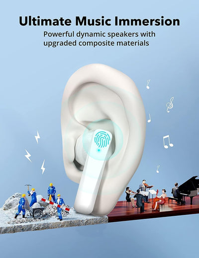 Bluetooth Kopfhörer in Ear AIR Prod Kopfhörer Kabellos Bluetooth 5.3 HiFi Stereoklang,IPX7 Wasserdic