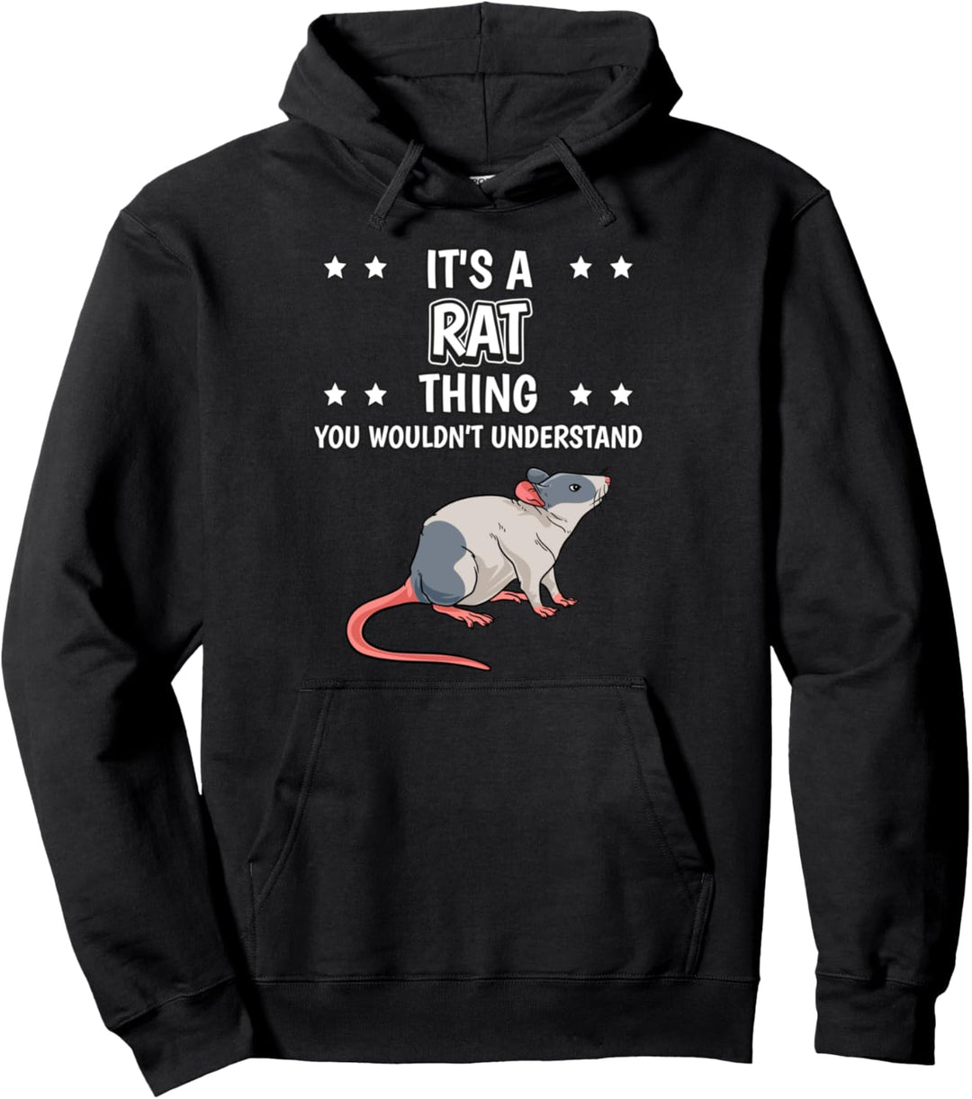 Ist so ein Ratte Ding Lustiger Spruch Ratten Pullover Hoodie