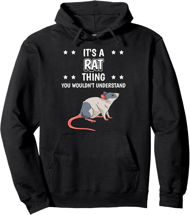 Ist so ein Ratte Ding Lustiger Spruch Ratten Pullover Hoodie