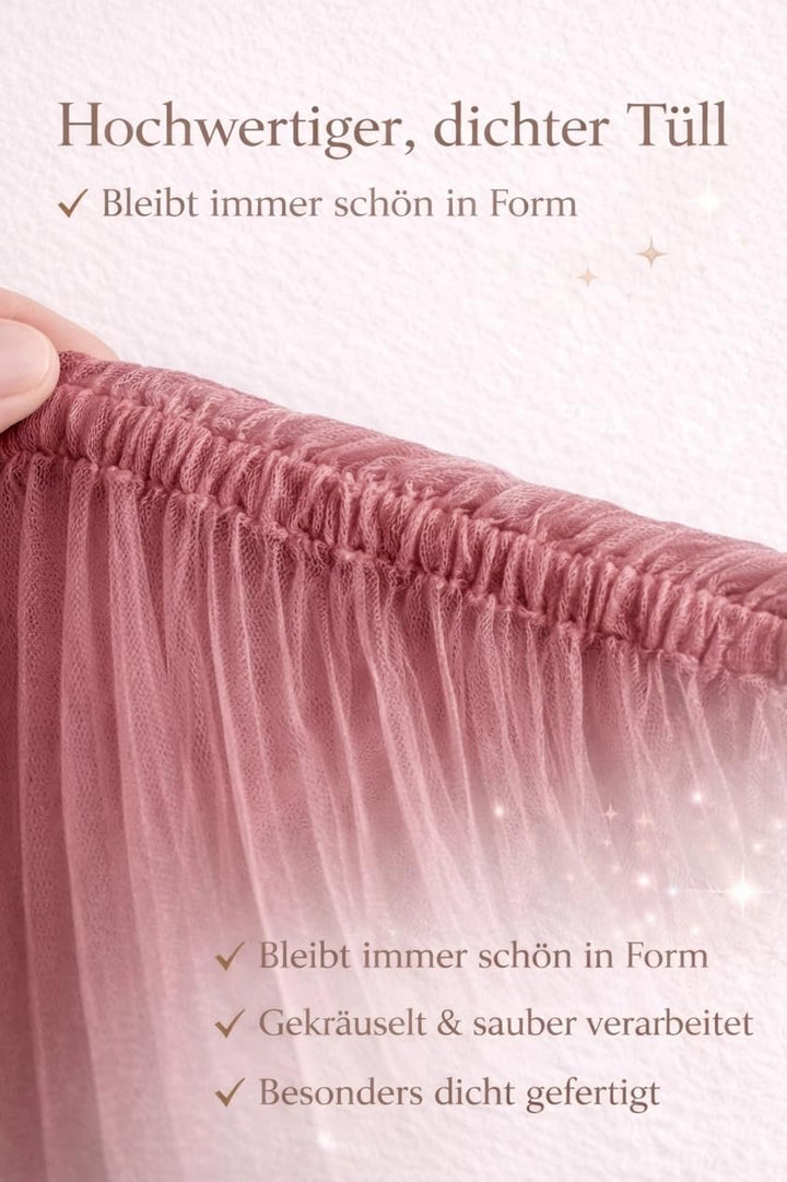 Baby Fancyroom Hausbett Himmel aus Tüll, Handgefertigt, Gekräuselt, Baldachin, Betthimmel für Kinder