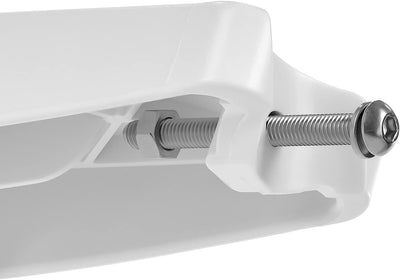 1er Set Ersatz Stufe für Aufstellbeckenleiter inkl. Schraubensatz Trittstufe weiss 43 mm Holm Hochbe