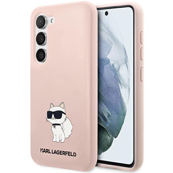 KARL LAGERFELD Hülle KLHCS23MSNCHBCP Samsung S23+ S916 rosa silikon Choupette