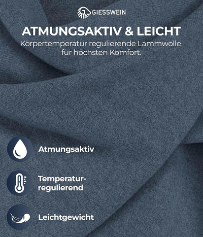 GIESSWEIN Merino Lambswool Cape - Eleganter Feinstrick Überwurf aus Lammwolle, Merinowolle Cape für