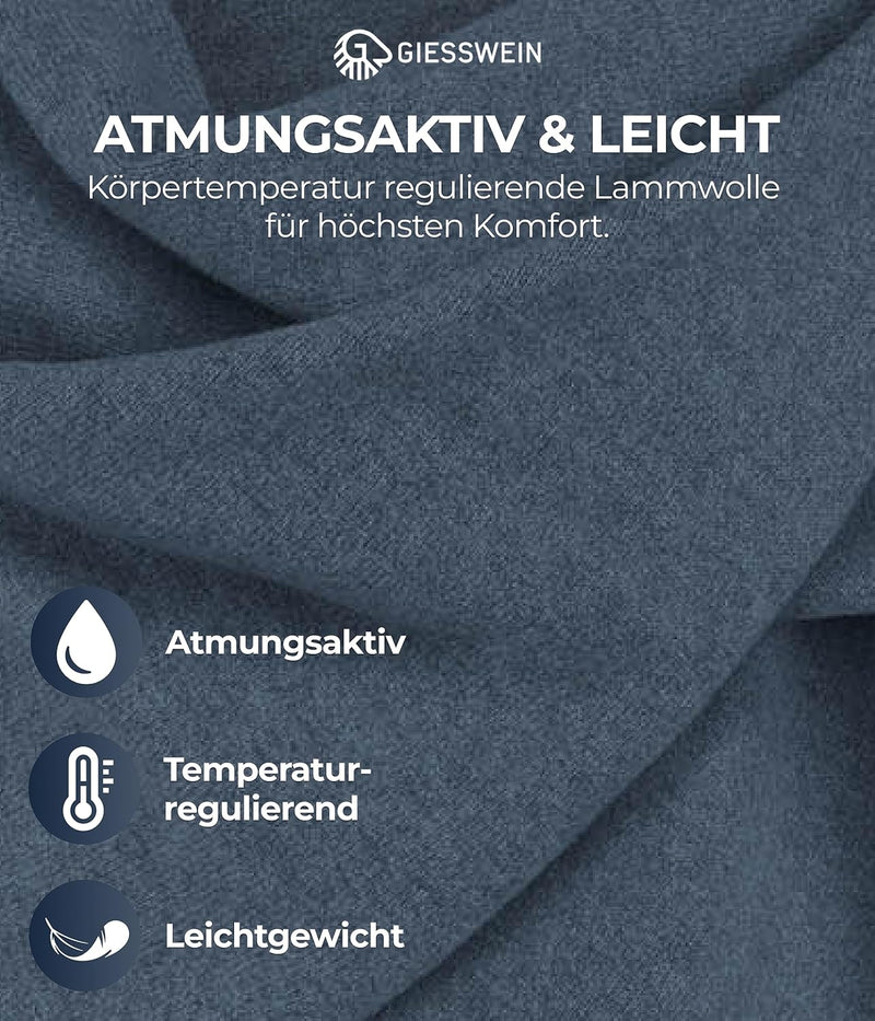 GIESSWEIN Merino Lambswool Cape - Eleganter Feinstrick Überwurf aus Lammwolle, Merinowolle Cape für