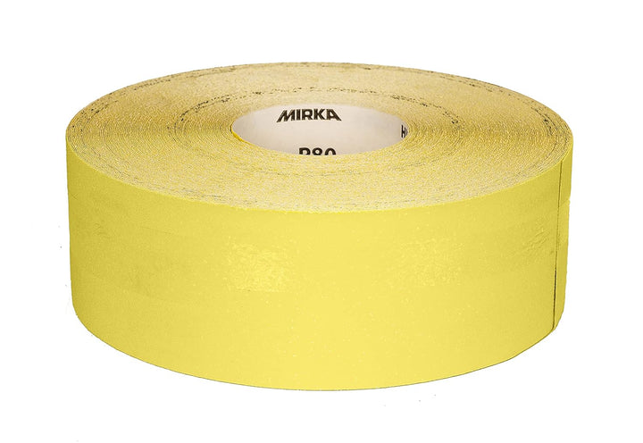 Mirka Yellow Schleifpapier Schleifrolle / 93mm x 50m / P180 / Schleifen von Hartholz, Weichholz, Far