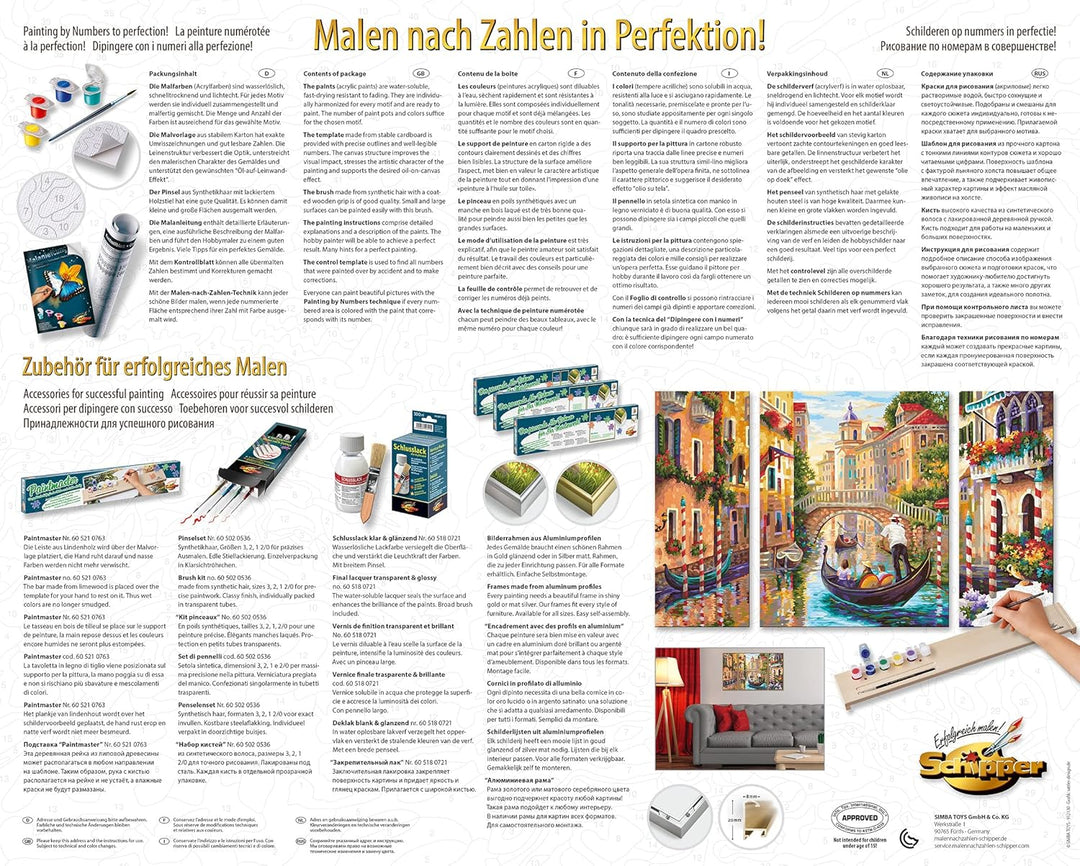 Schipper 609260736 Malen nach Zahlen - Venedig, die Stadt in der Lagune - Bilder malen für Erwachsen