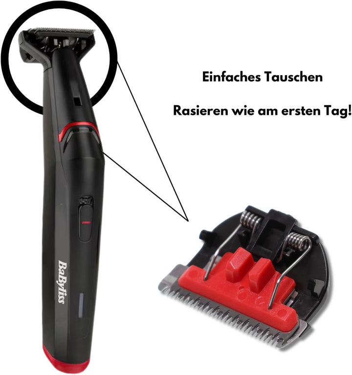 Messerkopf kompatibel mit/Ersatzteil für Babyliss 35008611 T861E T881E T885E Bartschneider Barttrimm