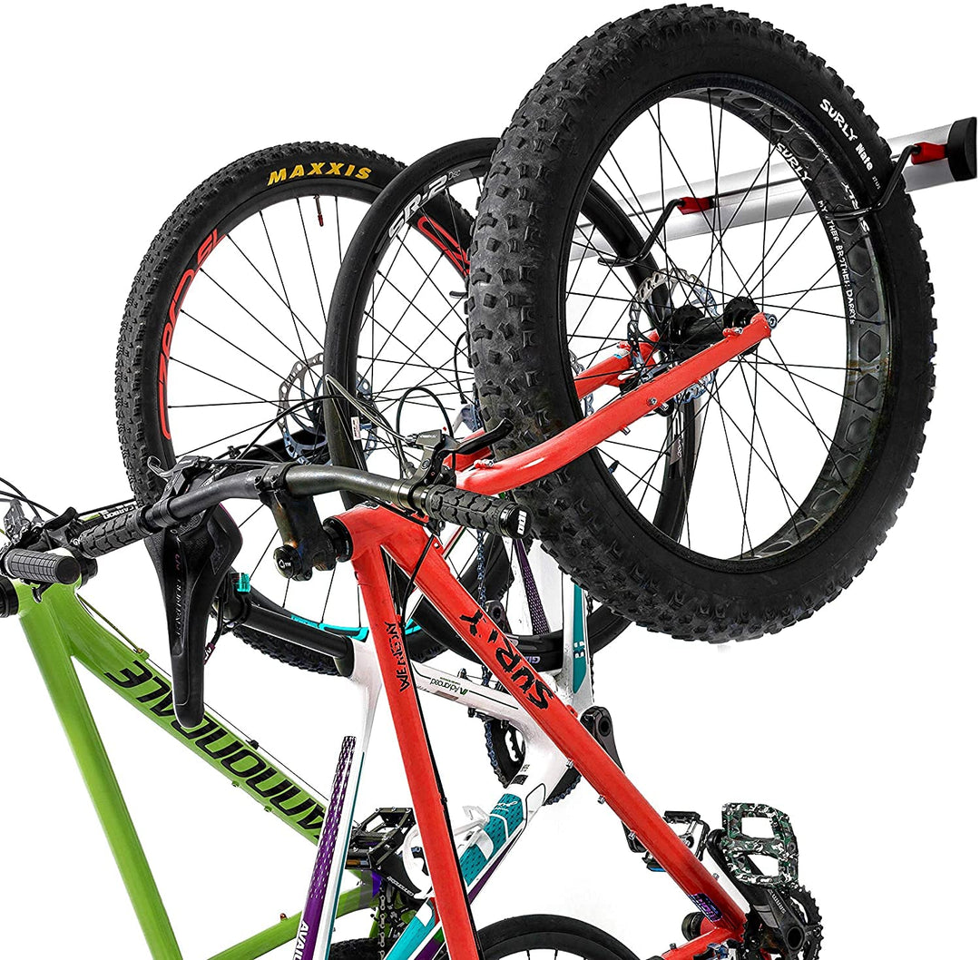 Fahrrad Wandhalterung für 3 oder 6 Fahrräder - Verstellbare Fahrradhalterung für Garage oder Wohnung