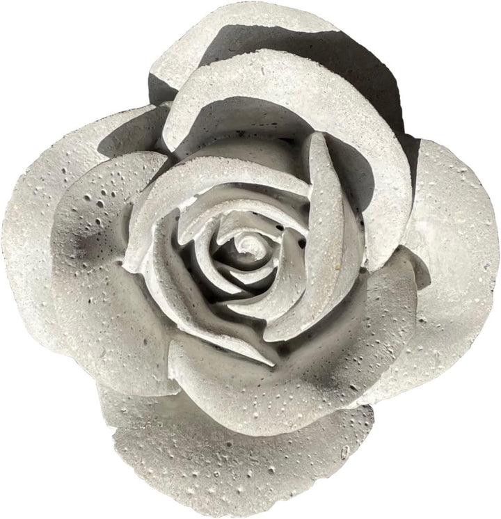ZGM Betonfigur Rose ROSA - handgefertigte Dekoration für Garten und Haus