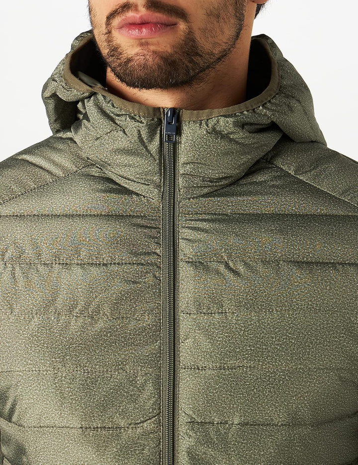 JACK & JONES Herren Jjeace Spring Puffer Hood Steppjacke mit Kapuze M Dusty Olive, M Dusty Olive