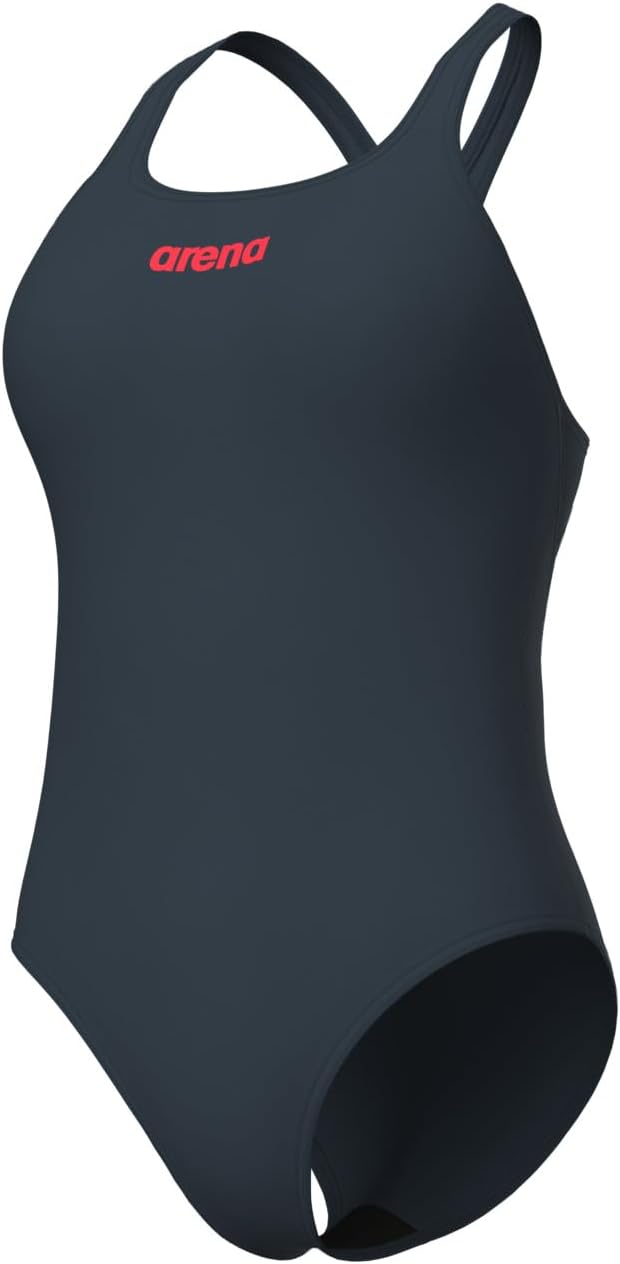 ARENA Damen Women's Team Swimsuit Swim Pro Solid One Piece Swimsuit (1er Pack) 30 Asphalt-bright Cor
