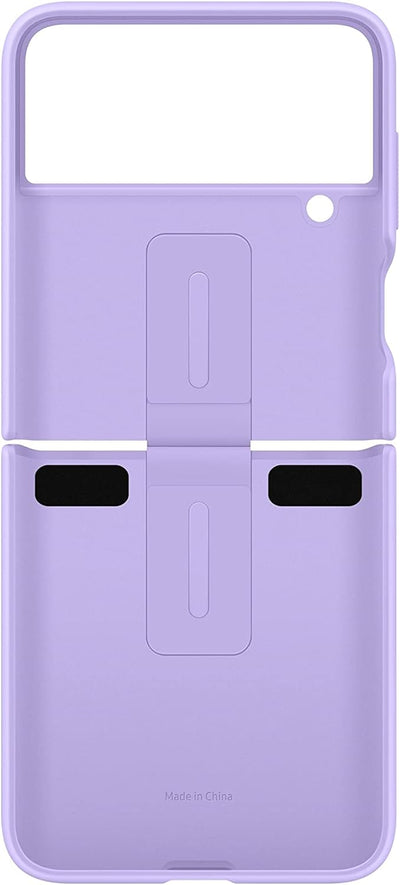 SAMSUNG Galaxy Z Flip 4 Silikon Cover mit Ring, Schutzhülle mit Fingerschlaufe, Mattes Finish, Bold