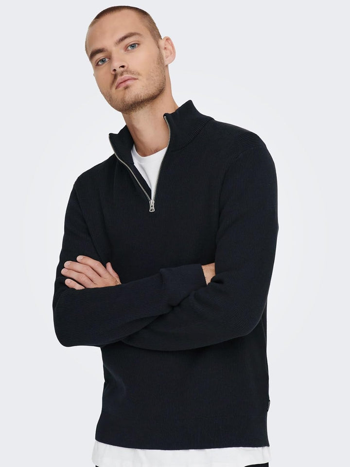 ONLY & SONS Herren Pullover M Dark Navy, M Dark Navy