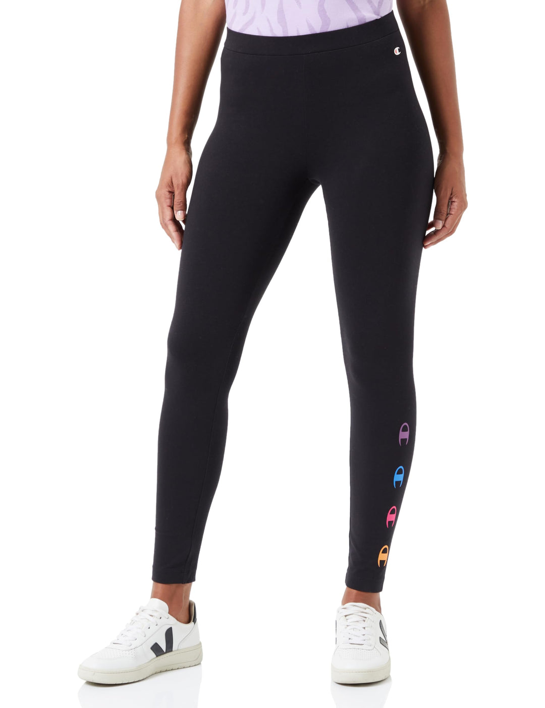 Champion Damen Legacy Graphic Shop W-Cotton Lycra High-Waist Leggings, XS