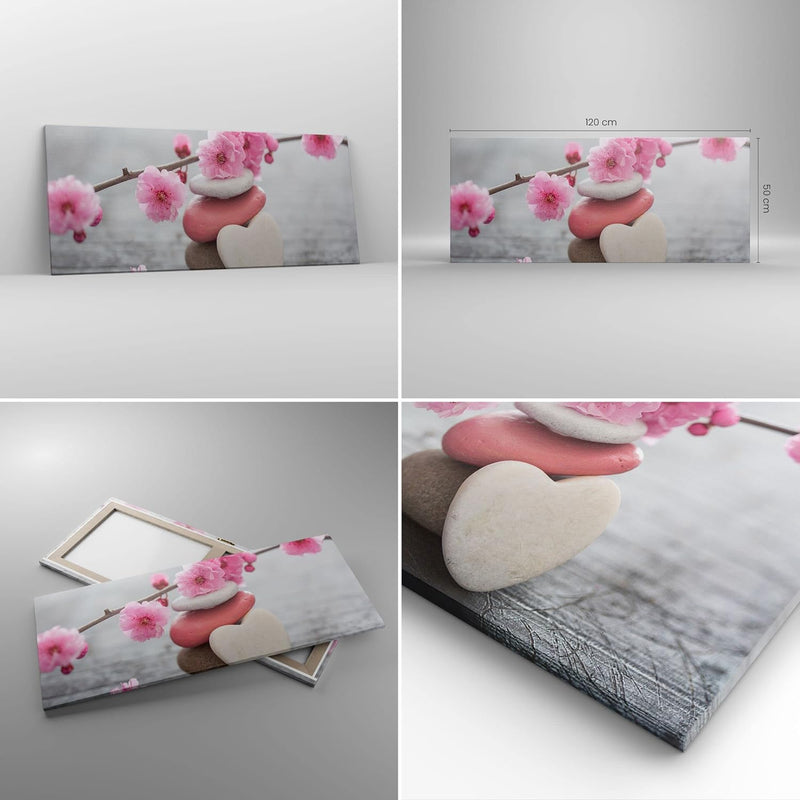 Wandbilder Dekoration Wohnzimmer Yoga weiblich Blume Gesundheit Panorama Bilder auf Leinwand 120x50c