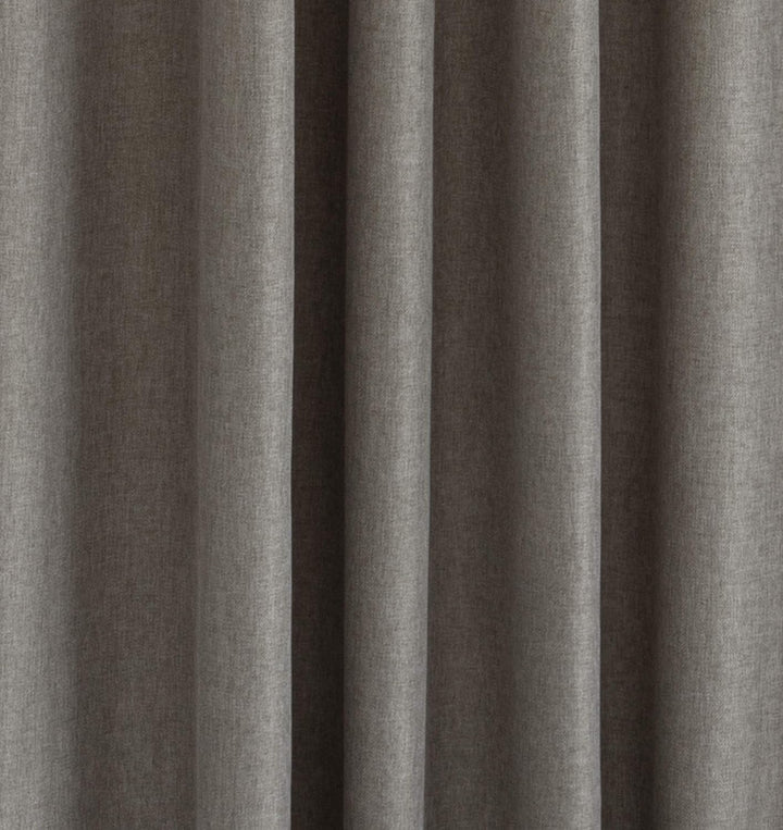 Homing Akustikvorhang Taupe | einfarbig weicher Stoff | Blickdicht