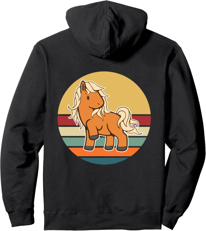 Islandpferd Isländer Island Pony Pferd Reiten Retro Vintage Pullover Hoodie