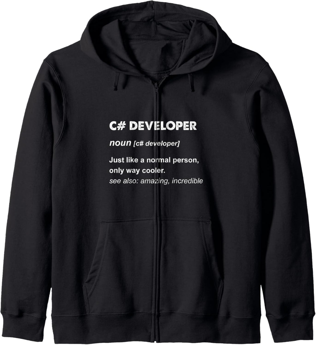 C# Entwickler Kapuzenjacke