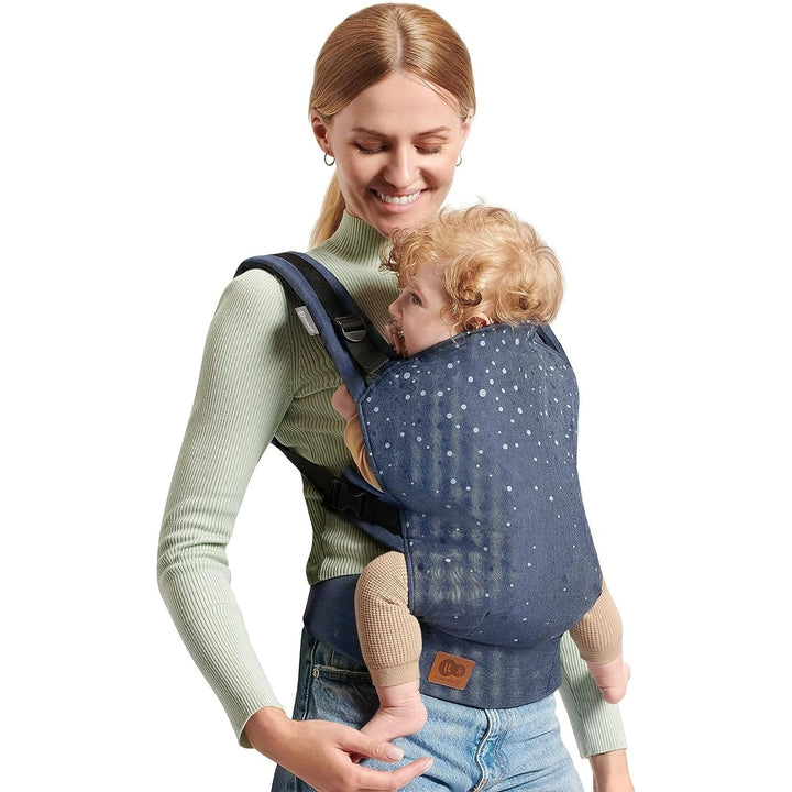 Kinderkraft Babytrage NINO CONFETTI, Rückentrage, Bauchtrage für Säuglinge und Kleinkinder, Baby Car