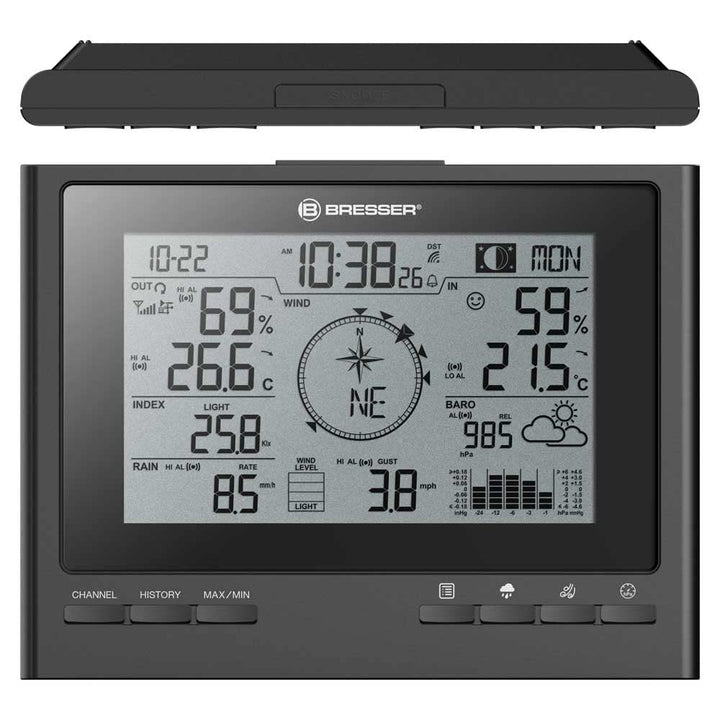 Bresser zusätzliche Basisstation für 7003100 ClimateScout Wetter-Center 7-in-1 Funk Wetterstation mi