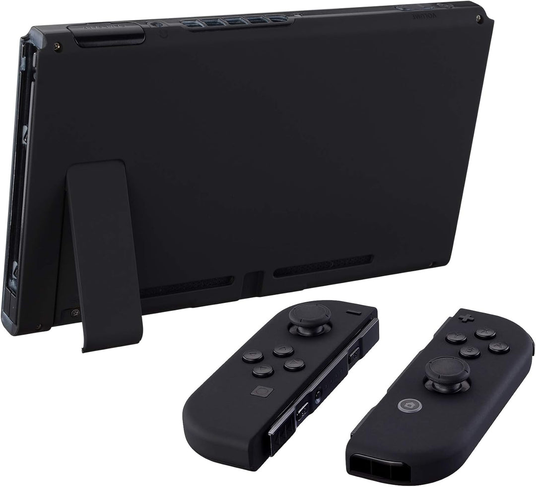 eXtremeRate Hülle Case für Nintendo Switch Joycon/Konsole, Rückgehäuse&amp;Kickstand für Switch Console,