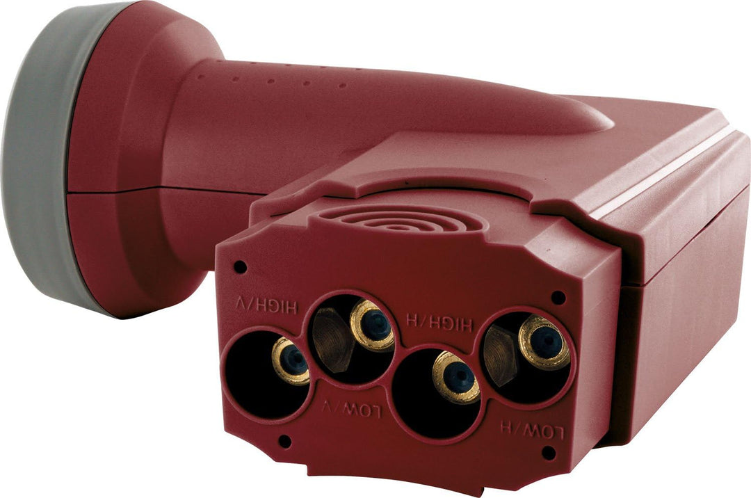 SCHWAIGER SPS6918R531 Quattro-LNB Feedaufnahme: 40mm, Ziegel-Rot