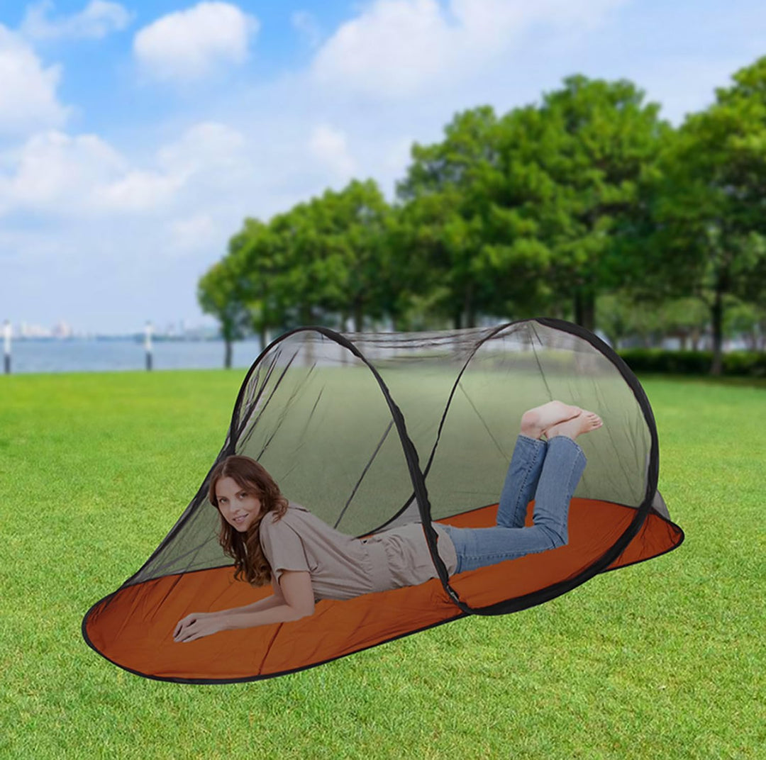 Schnell faltbares Moskitonetz, tragbares Campingzelt, Heimbett, ultraleichtes Pop-up-Moskitonetz, Ou