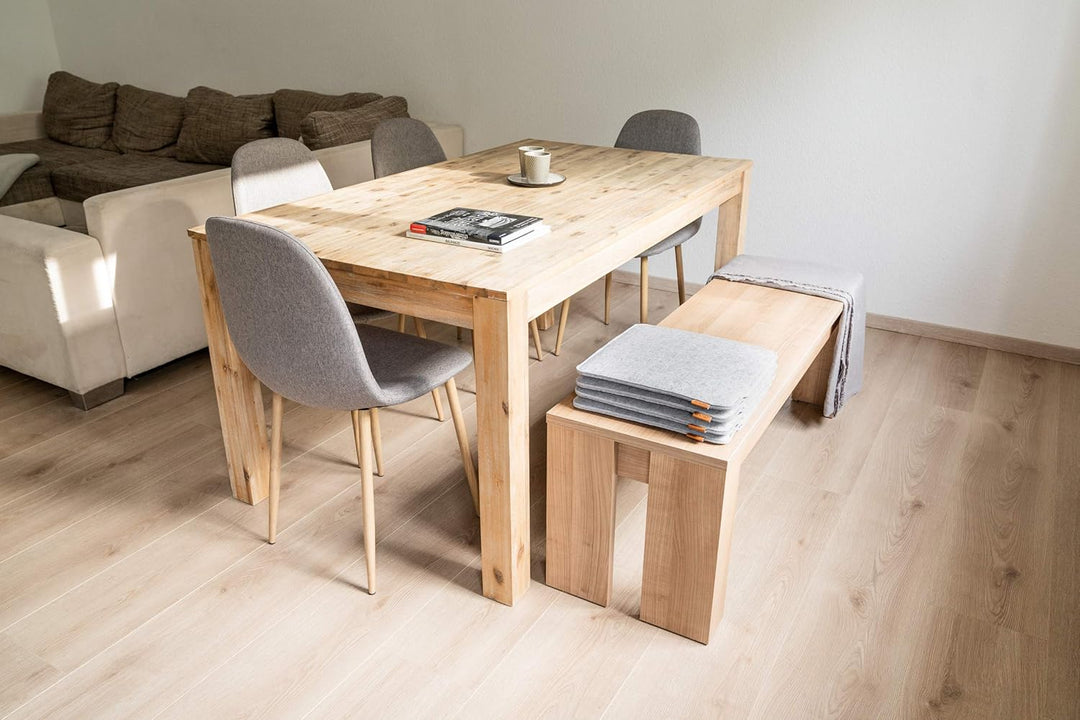 Miqio Design Filz Sitzkissen Eckig mit Antirutschnoppen | 35cm | 2er-Set | Indoor und Outdoor | Nach