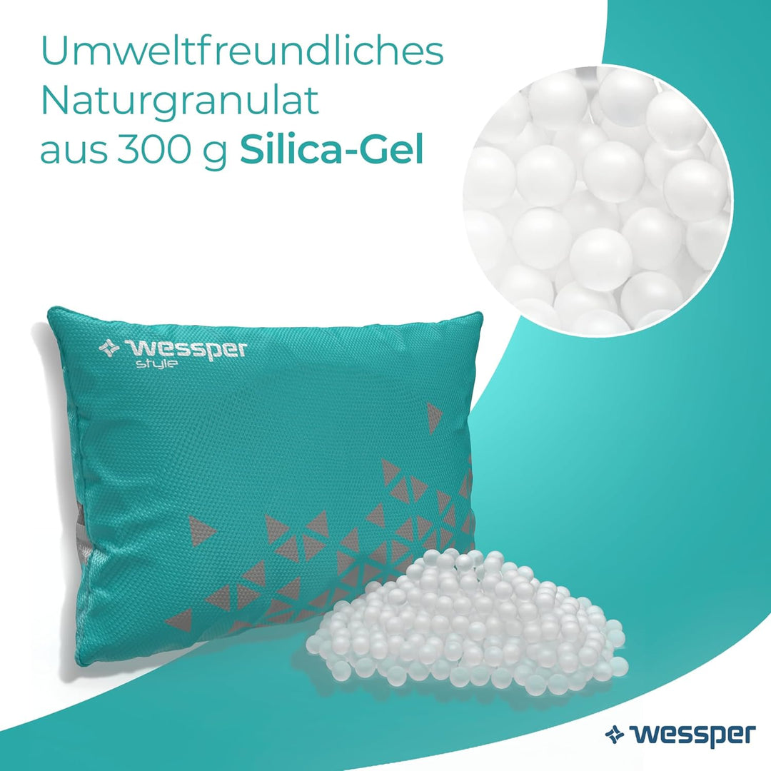 Wessper Luftentfeuchter Kissen für Innenraum, Entfeuchter Beutel Wiederverwendbar aus Silica Trocken