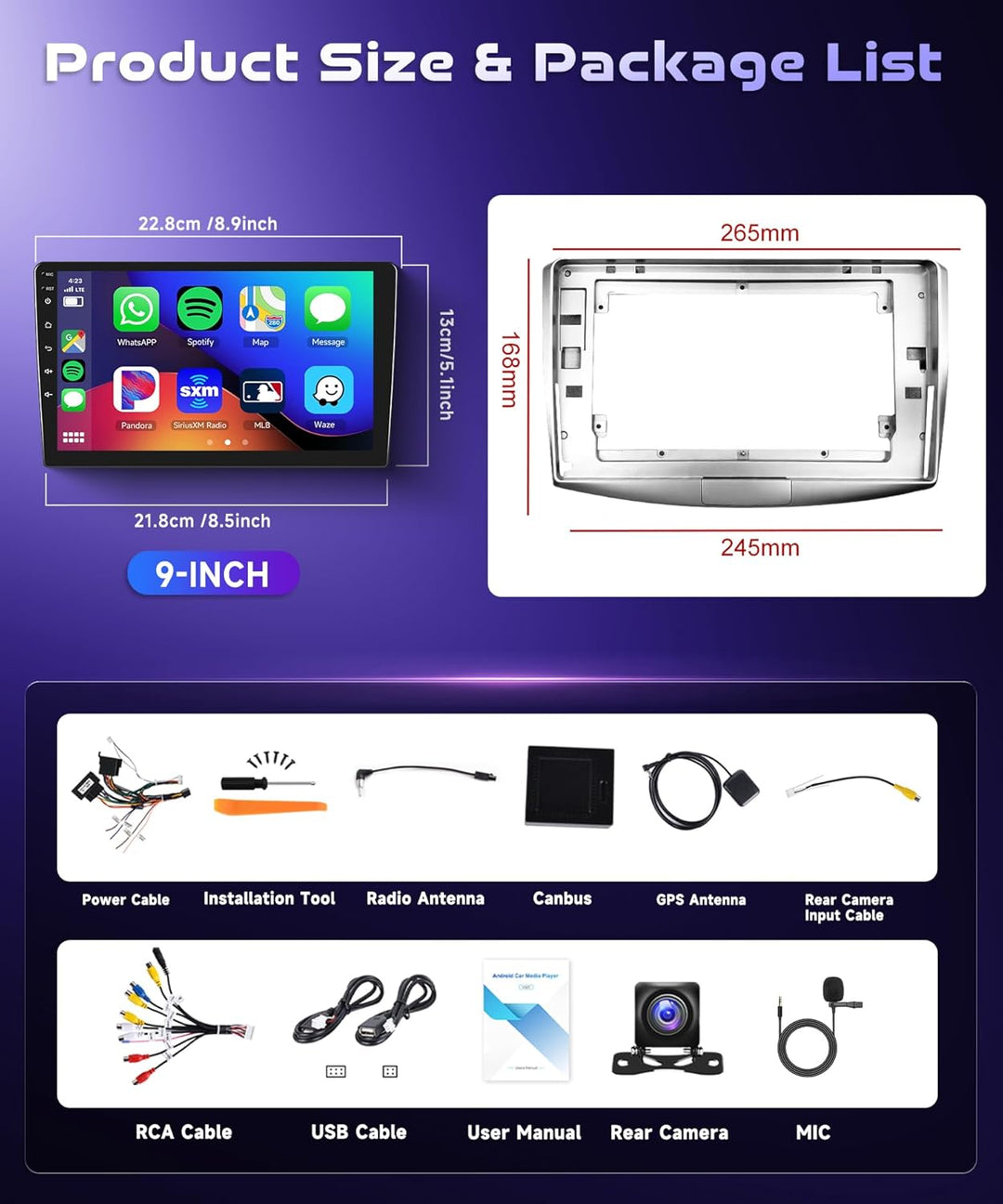 4G 64G VECHTEL 10.1" Bluetooth-Autoradio für VW Magotan/CC Passat B7/B6 2010-2015 Carplay Android Au