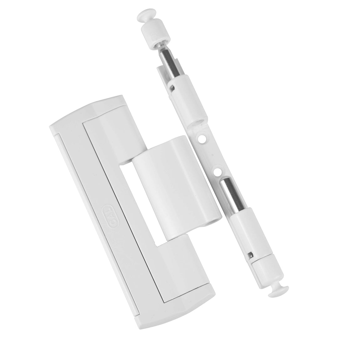 CAL Doublex H – Scharnierseitensicherung Fenstersicherung (weiss) Bandsicherung Türsicherung Aushebe