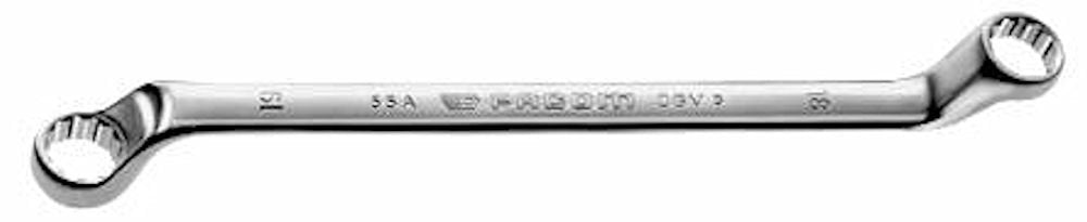 FACOM Ringschlüssel, gekröpft, 12 Kant, 24x27 mm, 1 Stück, 55A.24X27