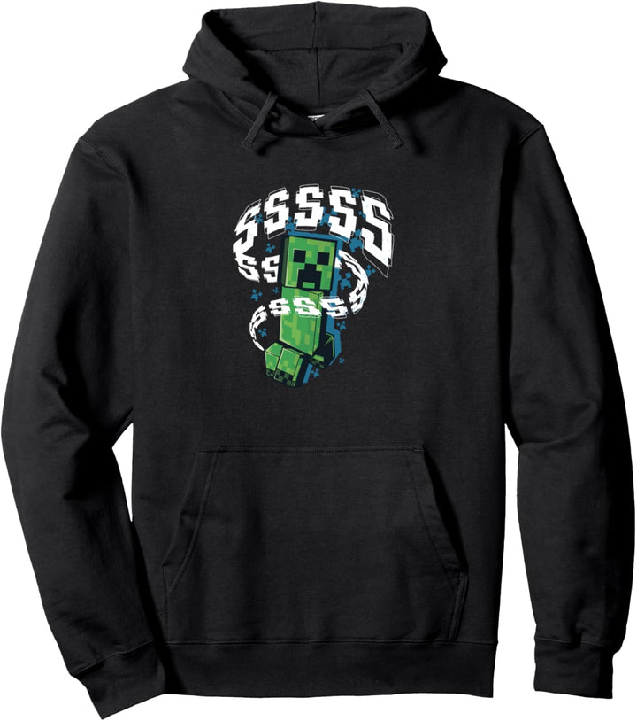 Minecraft Creeper Run SSSSS Pullover Hoodie
