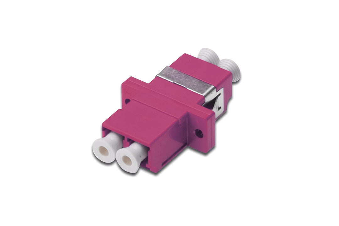 DIGITUS DN-96019-2 – LWL-Kupplung – LC zu LC Duplex – Multimode OM4 – Keramikhülse – für Glasfaser S